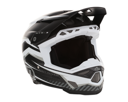 6D ATR-3 RIVAL MATTE WHITE HELMET