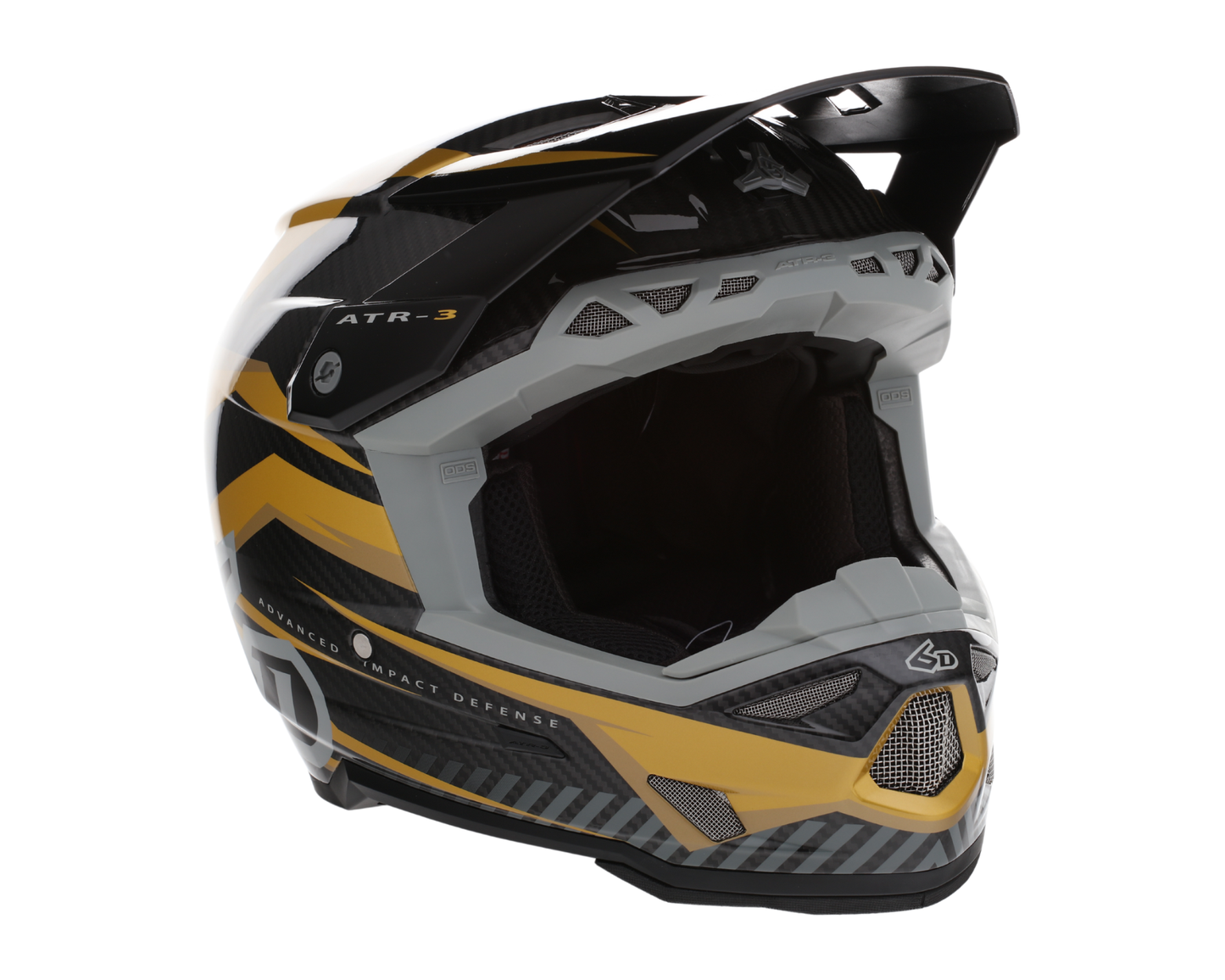 6D ATR-3 RIVAL GLOSS GOLD HELMET