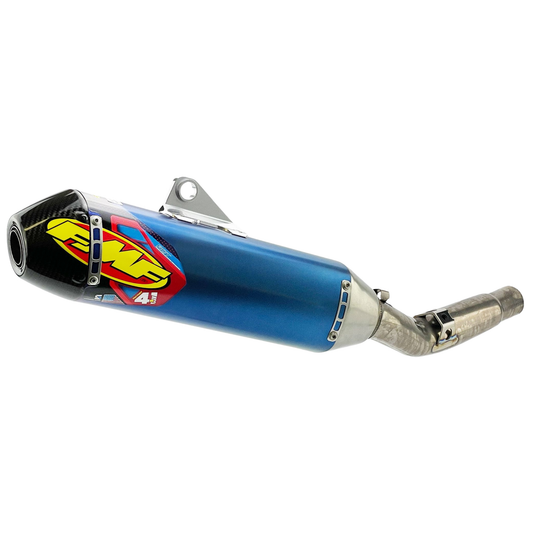 FMF KAWASAKI KX250F/KX250X 21-24 FACTORY 4.1 RCT TITANIUM ANODISED SLIP-ON WITH CARBON END CAP
