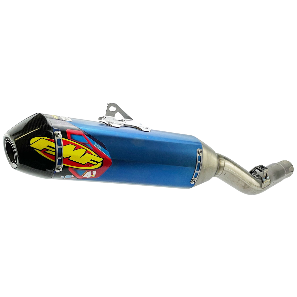FMF KAWASAKI KX250F 09-16 FACTORY 4.1 RCT TITANIUM ANODISED SLIP-ON WITH CARBON END CAP