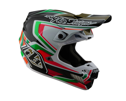 TROY LEE DESIGNS 2025 SE5 CARBON LABYRINTH BLACK HELMET