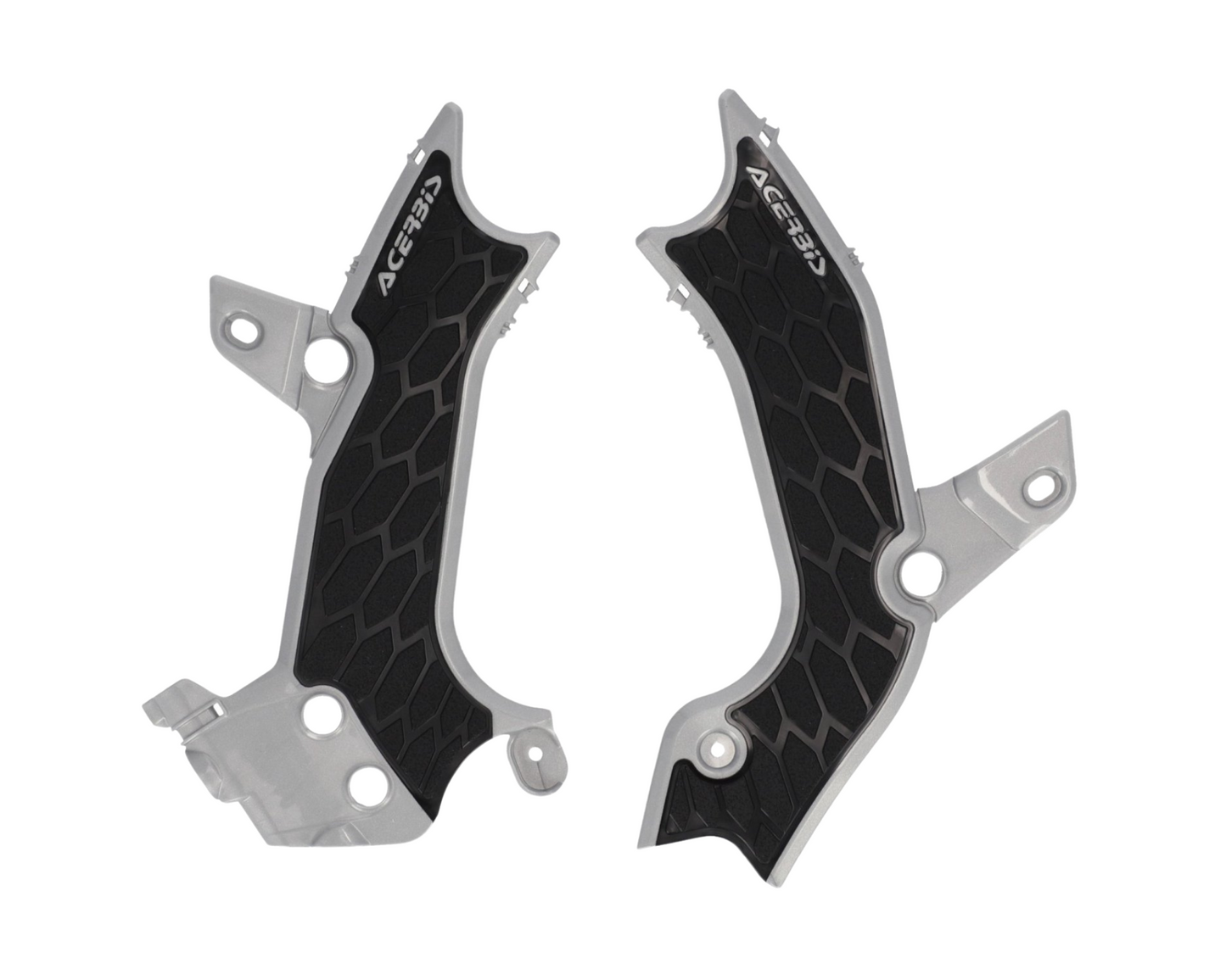 ACERBIS KAWASAKI KX450F 24-25 KX250F 2025 SILVER/BLACK X-GRIP FRAME GUARD