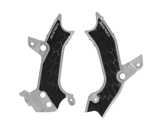 ACERBIS KAWASAKI KX450F 24-25 KX250F 2025 SILVER/BLACK X-GRIP FRAME GUARD