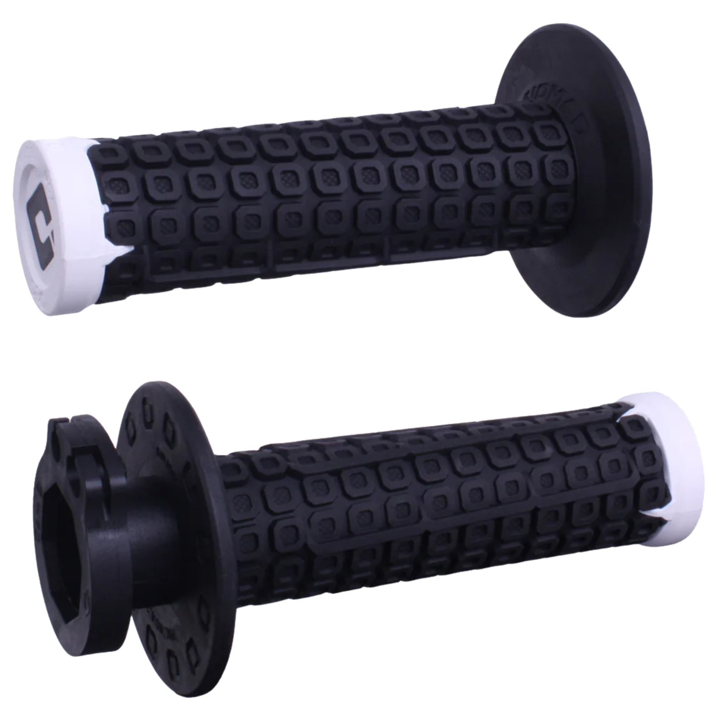 ODI NOMAD V2 LOCK ON GRIPS 2T / 4T BLACK/WHITE