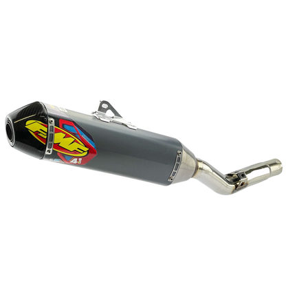 FMF KAWASAKI KX250F 09-16 FACTORY 4.1 RCT STAINLESS STEEL SLIP-ON WITH CARBON END CAP