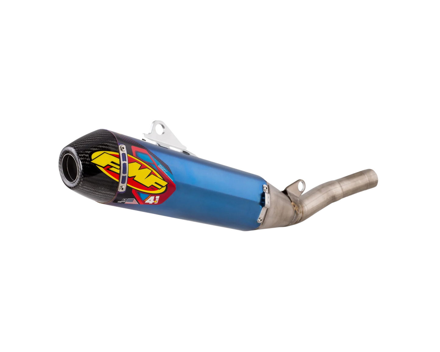 FMF YAMAHA YZ250F 19-26 YZ250FX 20-26 WR250F 23-26 FACTORY 4.1 RCT TITANIUM ANODISED SLIP-ON WITH CARBON END CAP