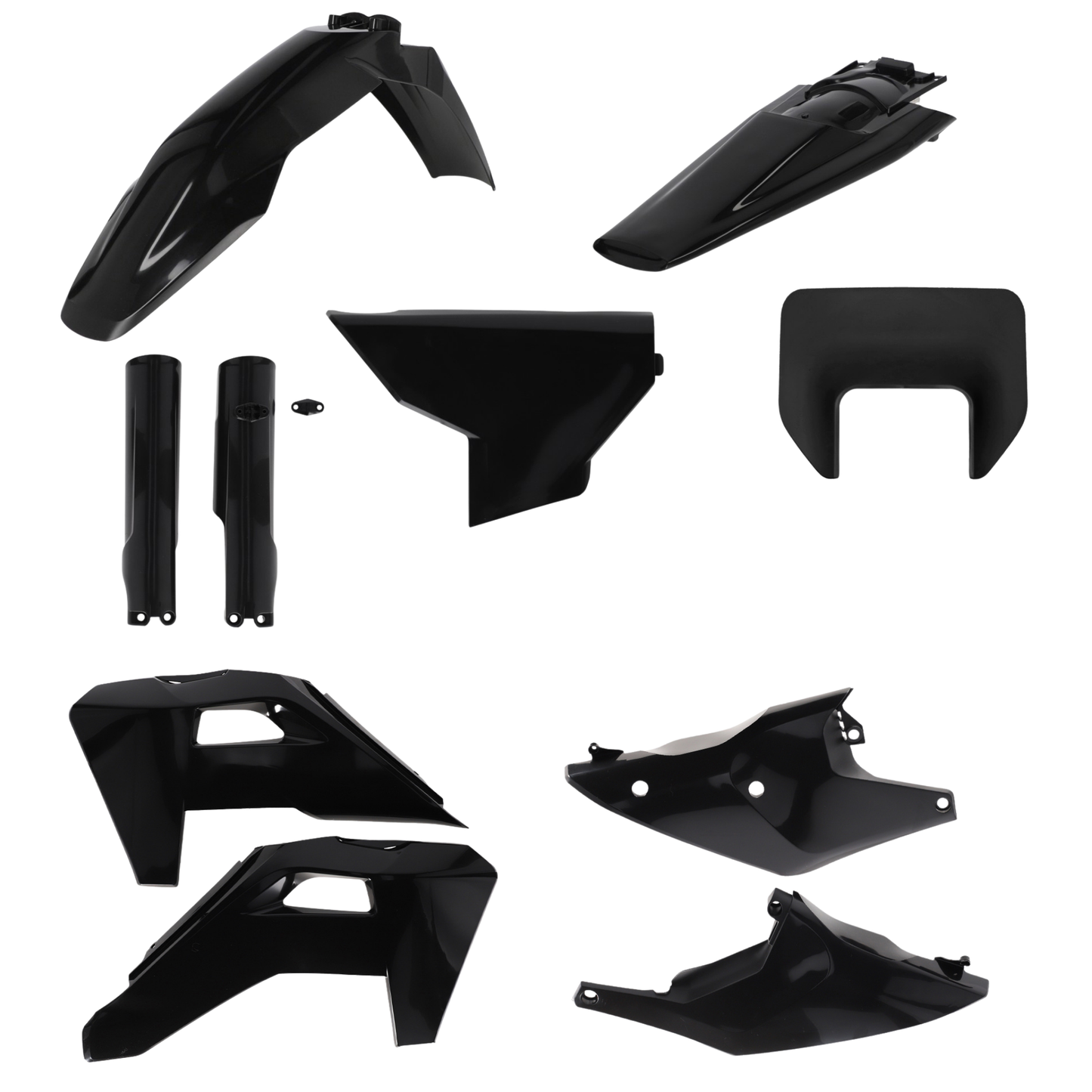 ACERBIS HUSQVARNA FE / TE 2026 BLACK FULL PLASTICS KIT