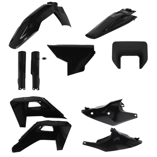 ACERBIS HUSQVARNA FE / TE 2026 BLACK FULL PLASTICS KIT