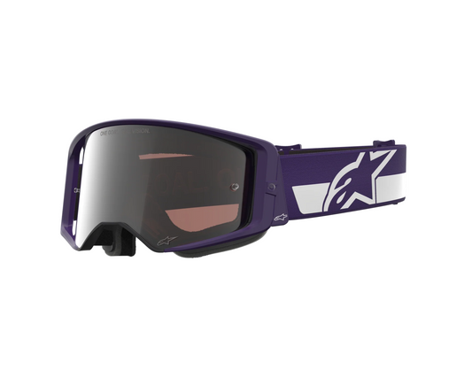 ALPINESTARS LE HUNTA96 HUNTER LAWRENCE SUPERTECH VISION PURPLE/WHITE SILVER MIRROR GOGGLES