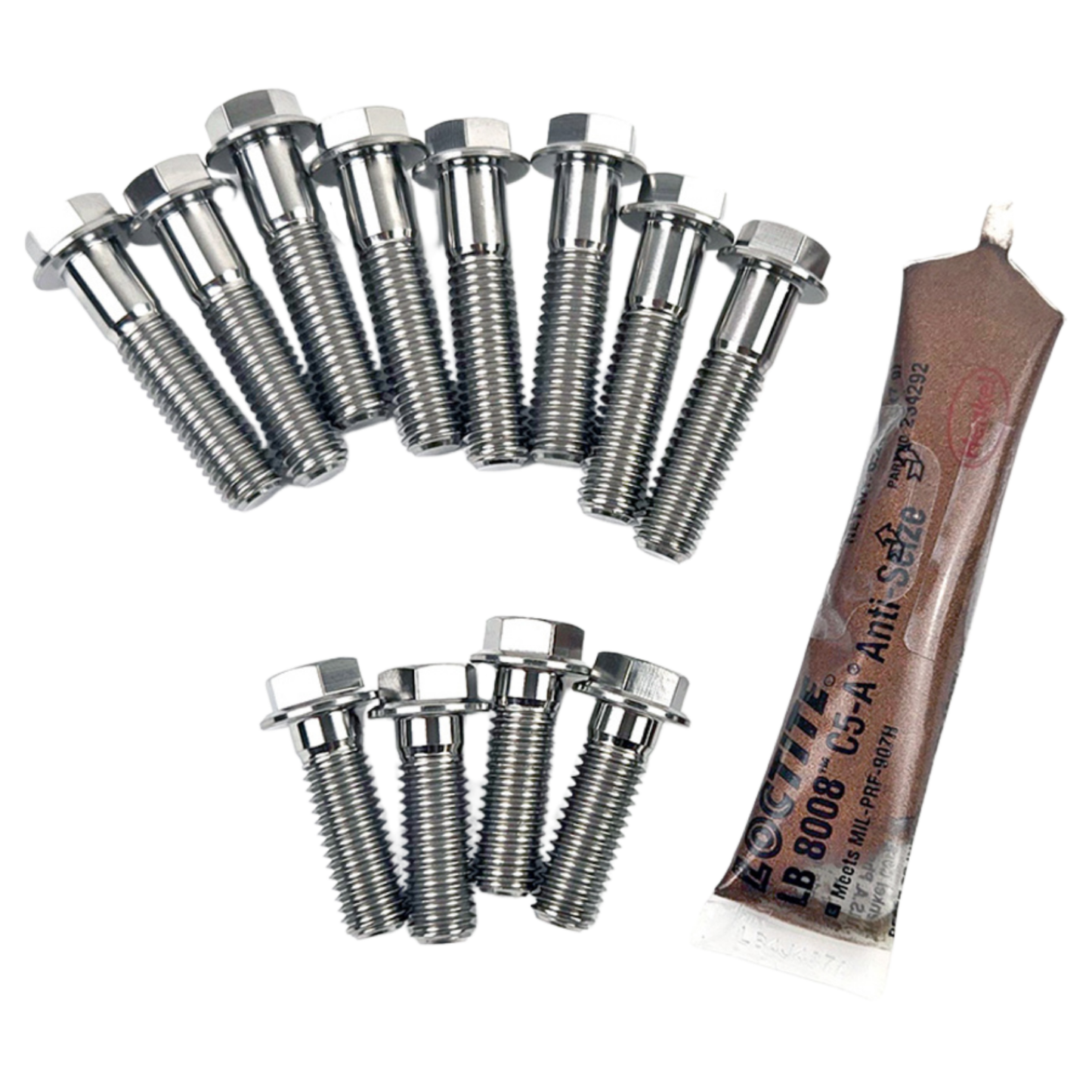 LUXON TRIPLE CLAMP & BAR MOUNT TITANIUM BOLT UPGRADE KIT