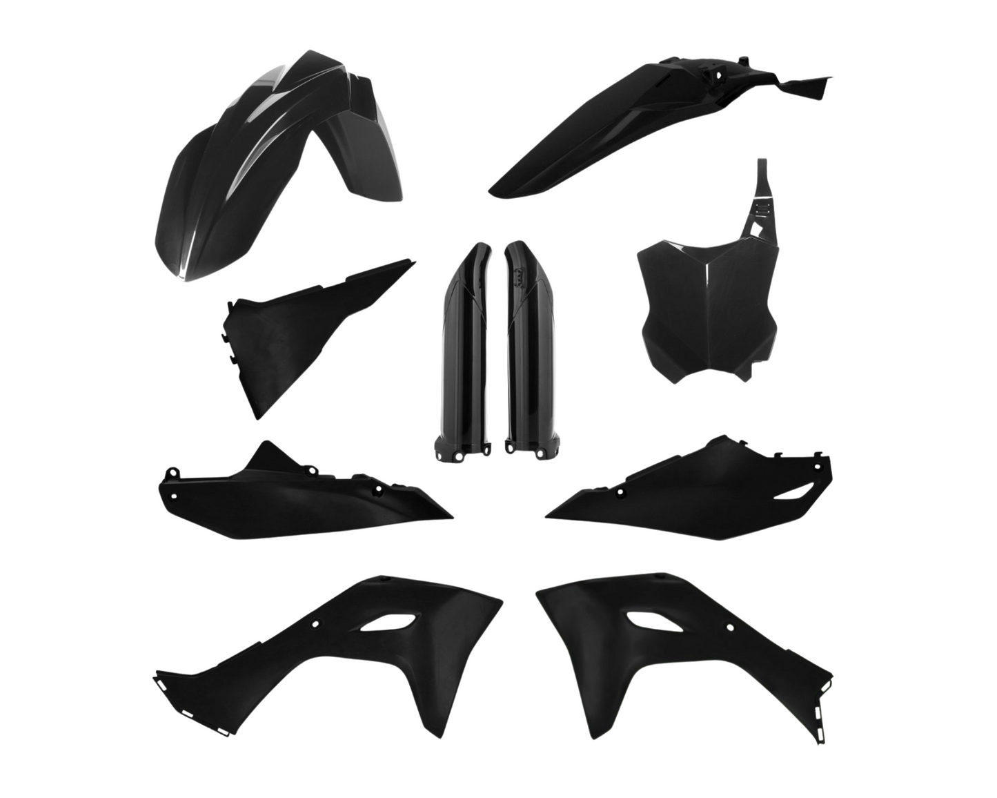 ACERBIS KAWASAKI KX250F/KX250X 2025 KX450F/KX450X 2425 BLACK PLASTICS