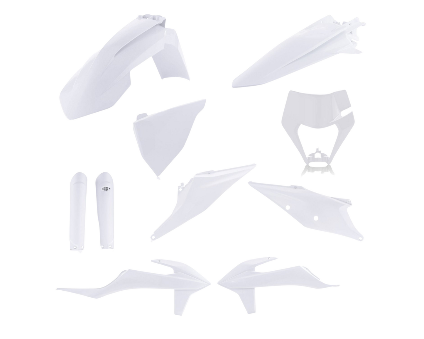 ACERBIS KTM EXC/EXC-F 20-23 WHITE PLASTICS KIT