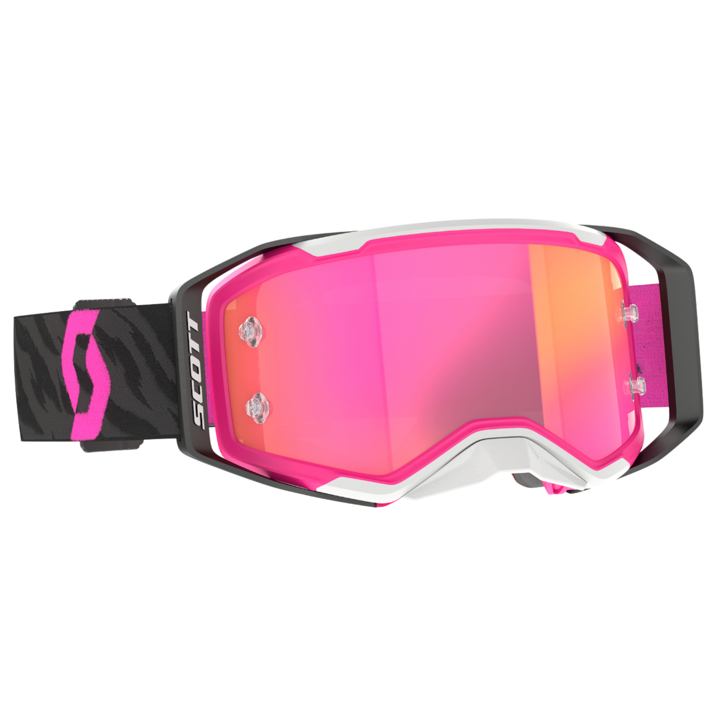 SCOTT PROSPECT 2.0 ZEBRA BLACK/PINK/PINK CHROME WORKS GOGGLES
