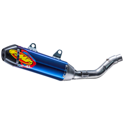 FMF KTM 350/450 SX-F 19-22 / HUSQVARNA FC350/FC450 19-22 / GASGAS MC350F/MC450F 21-23 FACTORY 4.1 RCT TITANIUM ANODISED SLIP-ON WITH CARBON END CAP