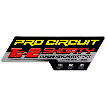 PRO CIRCUIT TI-2 SHORTY REPLACEMENT EXHAUST DECAL