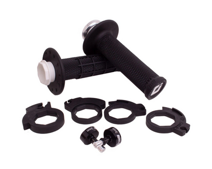ODI MICRO-X HALF WAFFLE LOCK ON GRIPS 2T / 4T BLACK