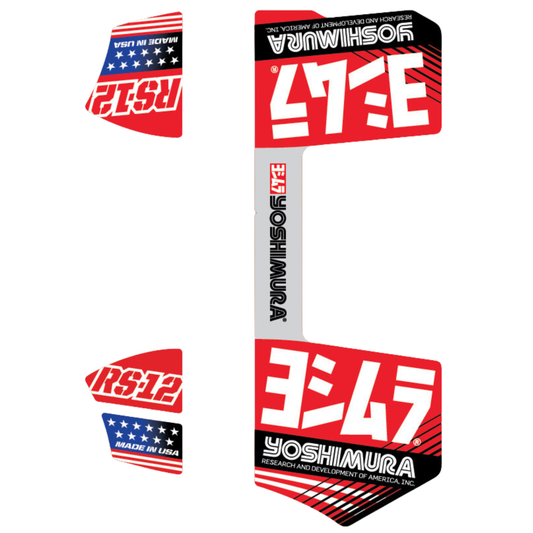 YOSHIMURA RS-12 REPLACEMENT EXHAUST DECALS