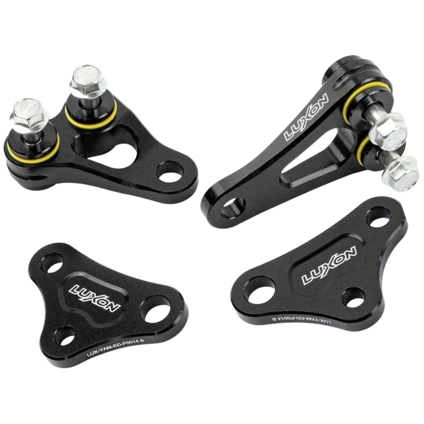 LUXON YAMAHA YZ450F 23-26 YZ450FX 24-26 RUBBER ISOLATED BLACK ENGINE MOUNTS