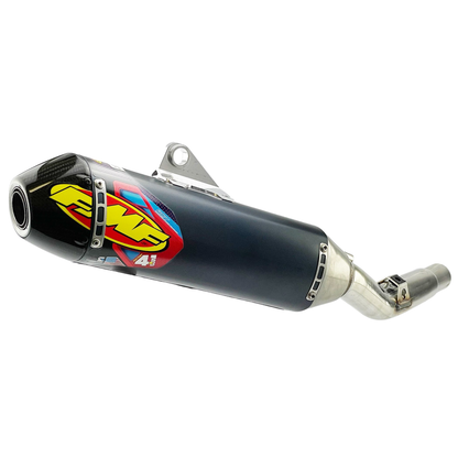 FMF KAWASAKI KX250F/KX250X 21-24 FACTORY 4.1 RCT STAINLESS SLIP-ON WITH CARBON END CAP