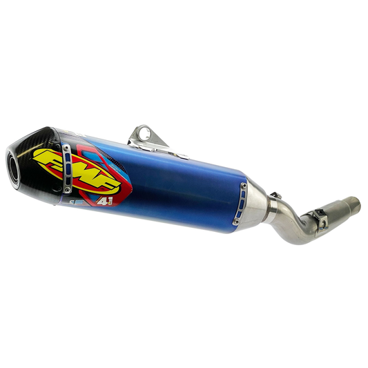 FMF KAWASAKI KX450F 19-23 KX450X 21-23 FACTORY 4.1 RCT TITANIUM ANODISED SLIP-ON WITH CARBON END CAP