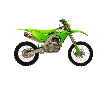 YOSHIMURA KAWASAKI KX250F/KX250X 25-26 RS-12 STAINLESS FULL SYSTEM WITH CARBON END CAP