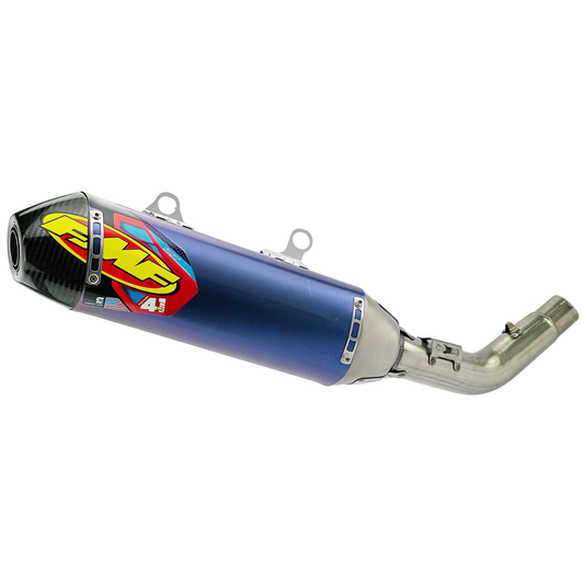 FMF KTM 250 SX-F/XC-F 19-22 / HUSQVARNA FC250 19-22 / GASGAS EX250F/MC250F 21-23 FACTORY 4.1 RCT TITANIUM ANODISED SLIP-ON WITH CARBON END CAP