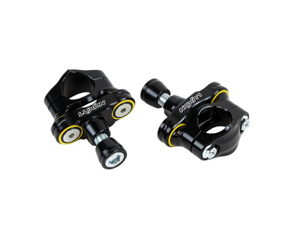 LUXON 4-POST RUBBER ISOLATED 1 1/8" BAR MOUNTS YAMAHA YZ250F/YZ450F 14-25 WR250F/YZ250FX 15-25 WR450F/YZ450FX 16-25 CONE INTERFACE