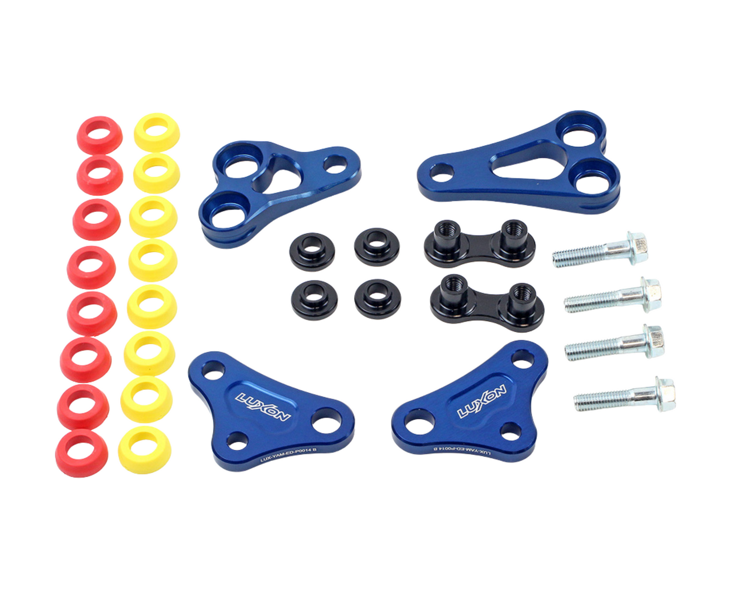 LUXON YAMAHA YZ450F 23-25 YZ450FX 24-25 RUBBER ISOLATED BLUE ENGINE MOUNTS