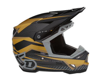 6D ATR-3 RIVAL GLOSS GOLD HELMET