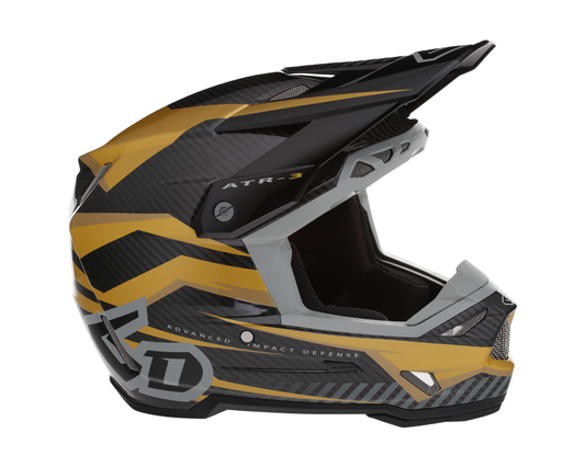 6D ATR-3 RIVAL GLOSS GOLD HELMET