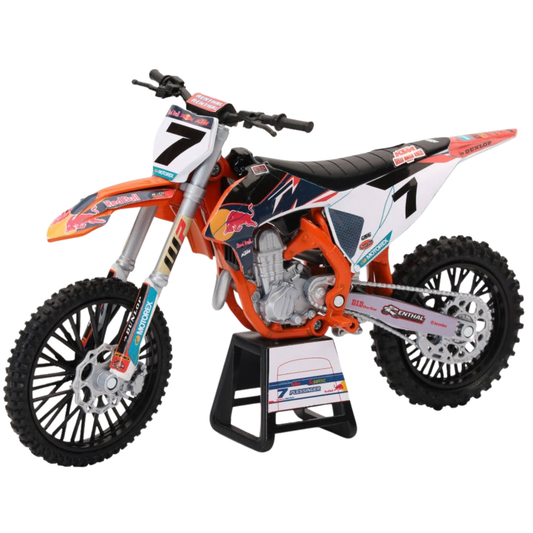 NEWRAY TOYS 1:12 SCALE REPLICA RED BULL KTM 450 SX-F AARON PLESSINGER #7