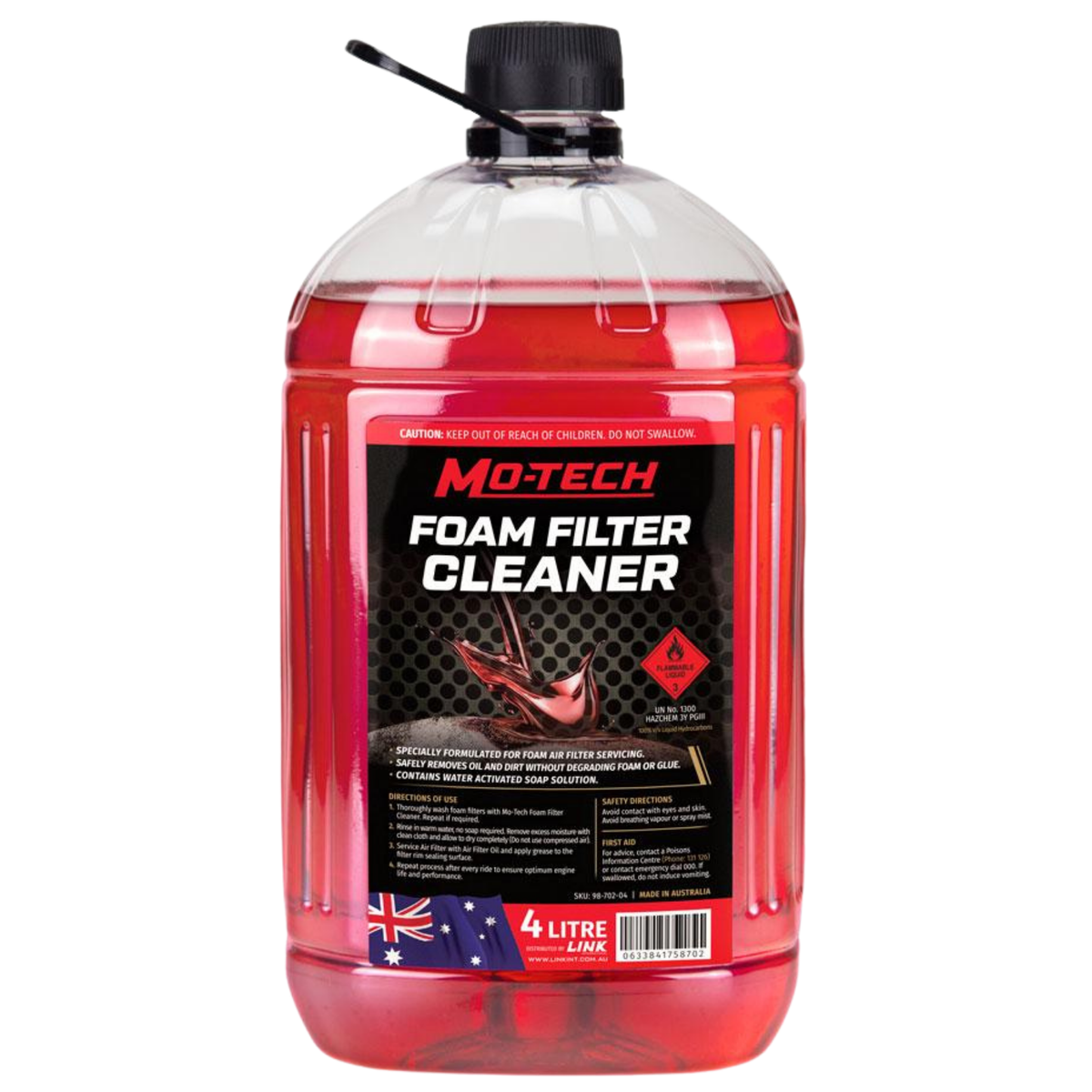 MO-TECH FOAM FILTER CLEAN 4L