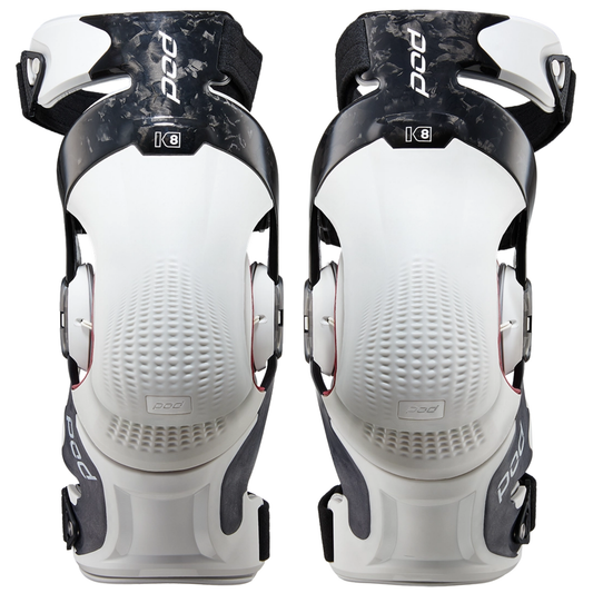 POD K8 3.0 CARBON / WHITE KNEE BRACE SET