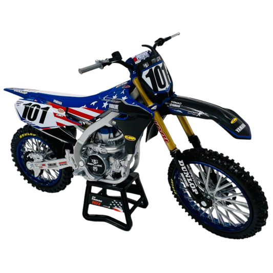 NEWRAY TOYS 1:12 SCALE REPLICA MXON YAMAHA YZ450F ELI TOMAC #101