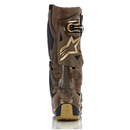 ALPINESTARS LE SQUAD TECH 10 DARK BROWN/KANGAROO GOLD BOOTS