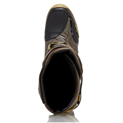 ALPINESTARS LE SQUAD TECH 10 DARK BROWN/KANGAROO GOLD BOOTS