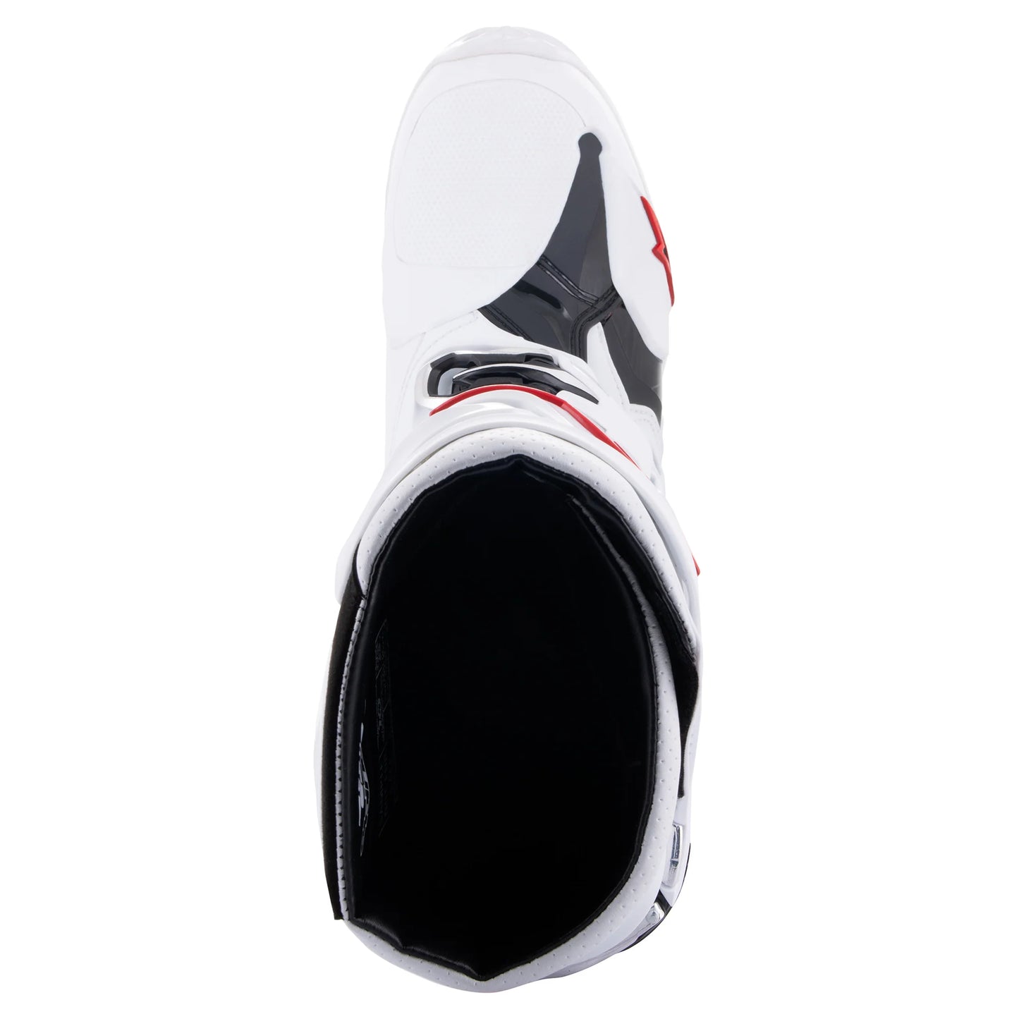 ALPINESTARS 2025 TECH 10 SUPERVENTED WHITE/BRIGHT RED BOOTS