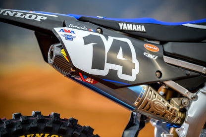 FMF YAMAHA YZ450F 18-25 YZ250F 19-25 TITANIUM KICK SHIELD / HEAT SHIELD