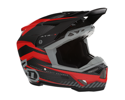 6D ATR-3 RIVAL GLOSS RED HELMET
