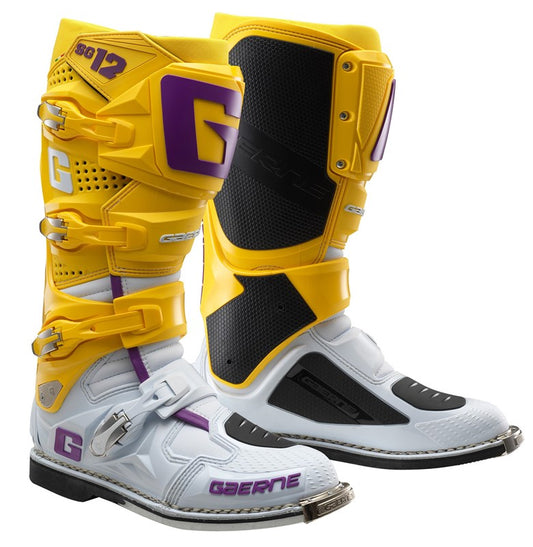 GAERNE LIMITED EDITION SG-12 WHITE/GOLD/PURPLE BOOTS