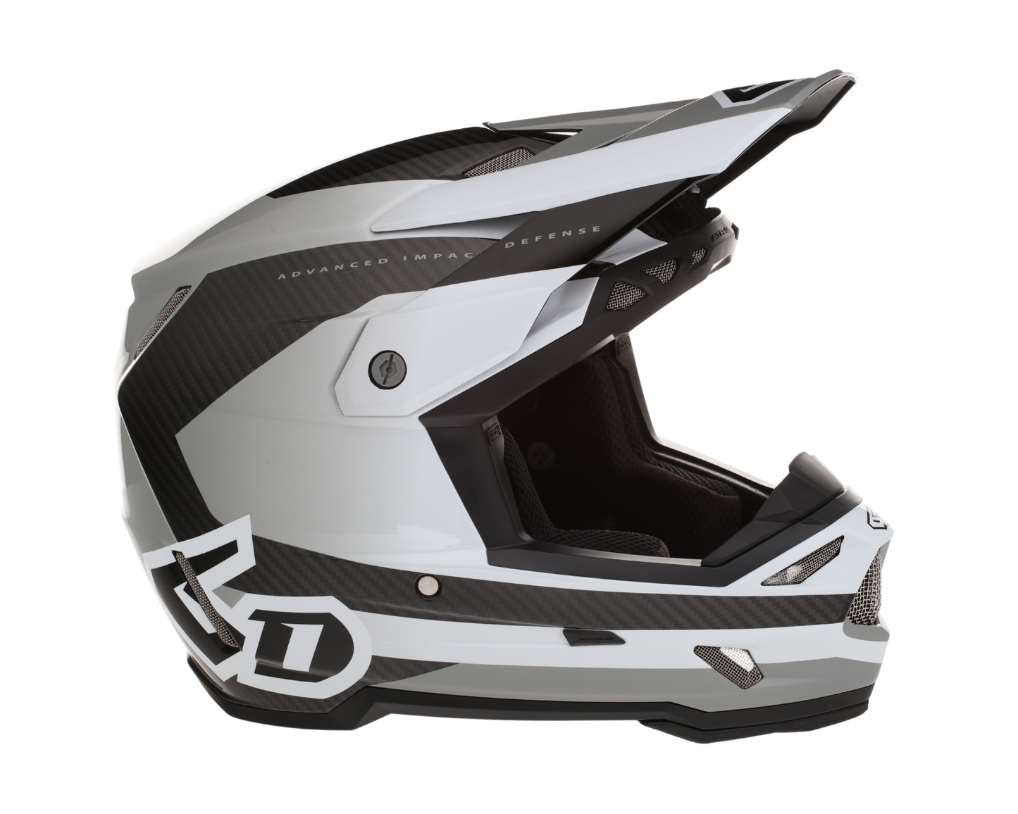 6D ATR-3 PURE GLOSS WHITE HELMET