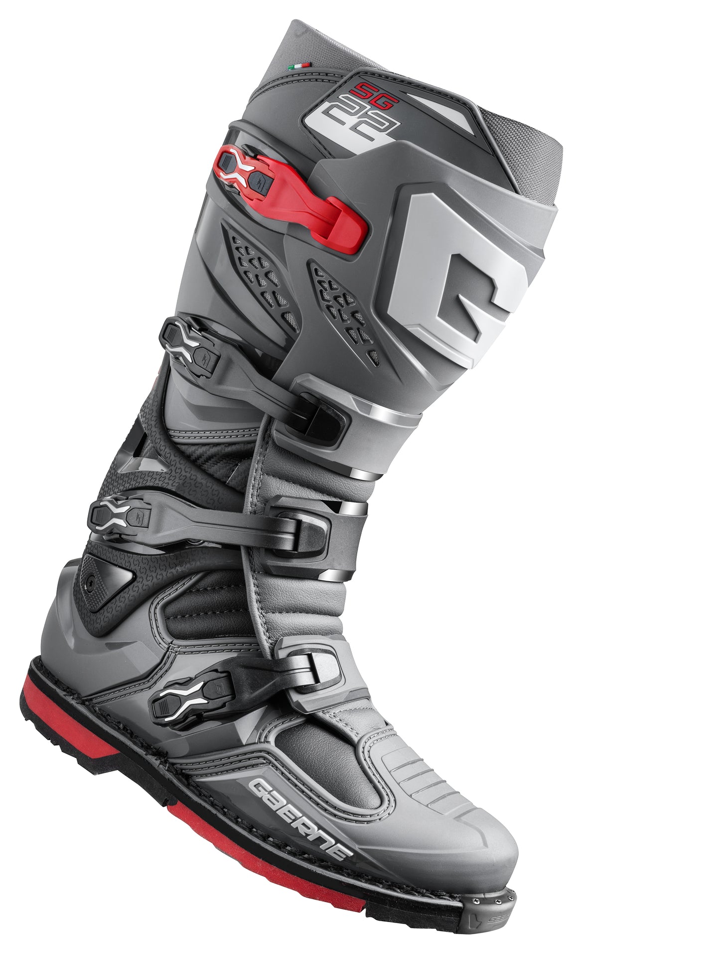 GAERNE SG-22 ANTHRACITE/BLACK/RED BOOTS
