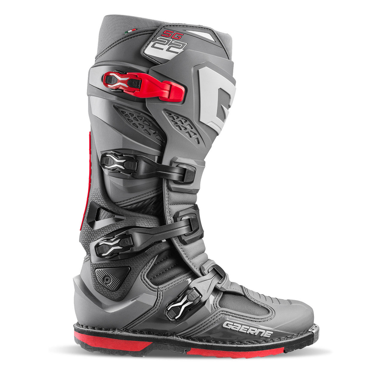 GAERNE SG-22 ANTHRACITE/BLACK/RED BOOTS