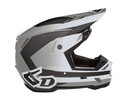 6D ATR-3 PURE GLOSS WHITE HELMET
