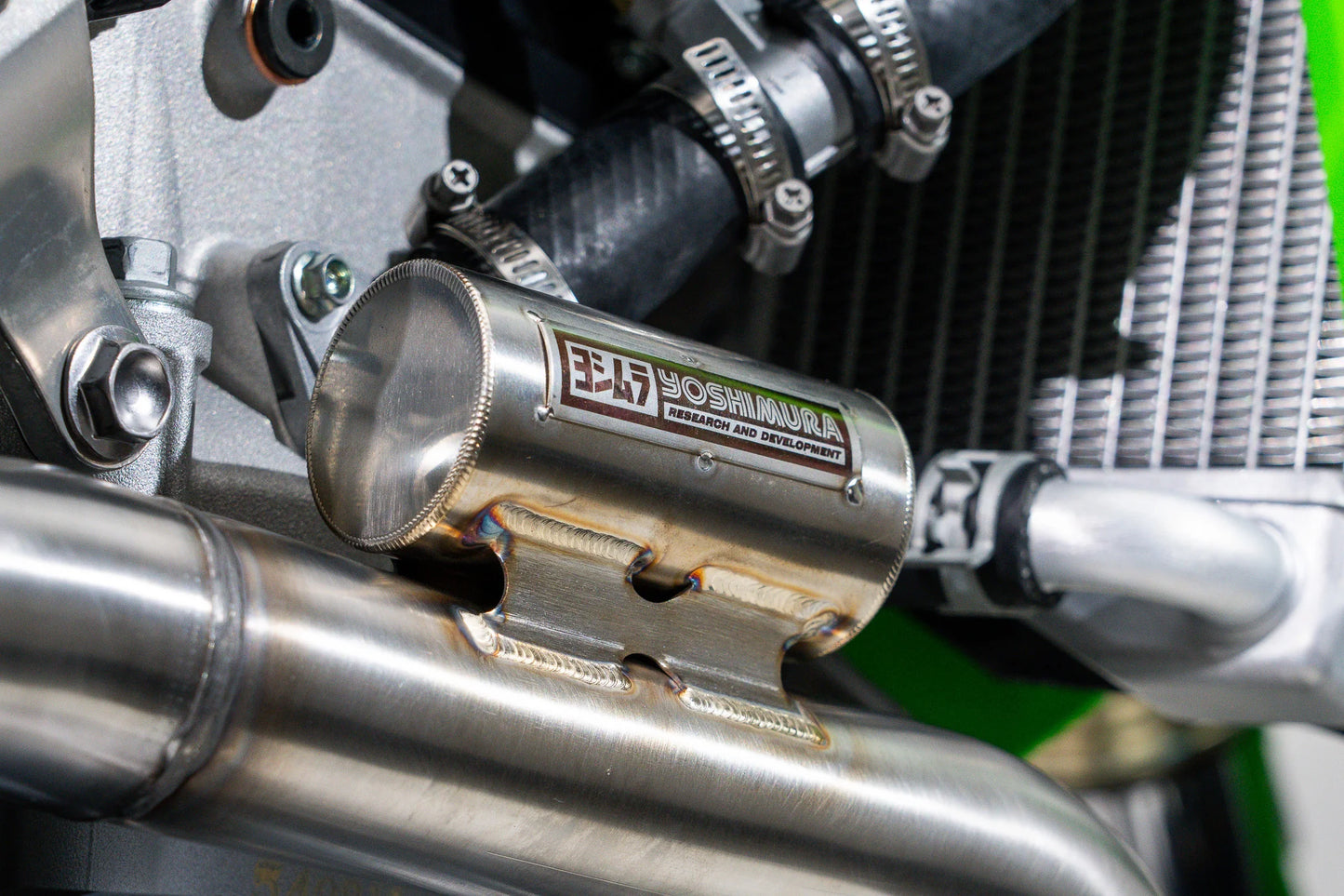 YOSHIMURA KAWASAKI KX450F/KX450X 24-26 RS-12 STAINLESS FULL SYSTEM - 2026 UPDATED