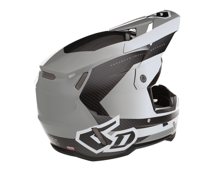 6D ATR-3 PURE GLOSS WHITE HELMET
