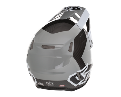 6D ATR-3 PURE GLOSS WHITE HELMET