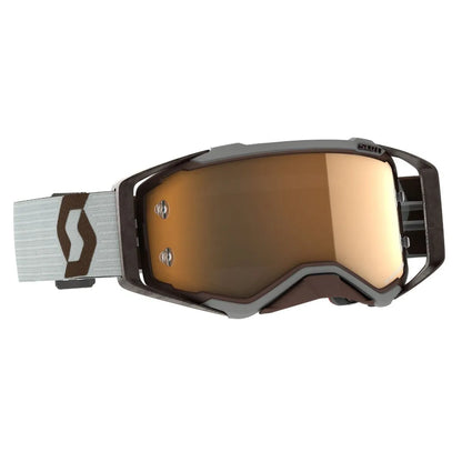 SCOTT PROSPECT AMPLIFIER GREY/BROWN/GOLD CHROME WORKS GOGGLES