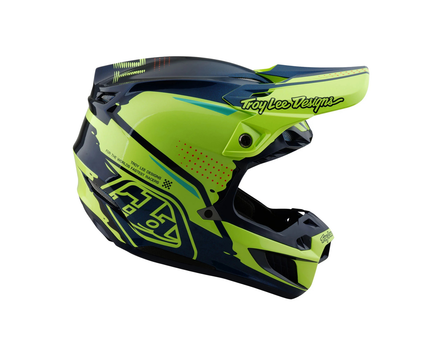 TROY LEE DESIGNS 2025 SE5 COMPOSITE DRIP YELLOW HELMET