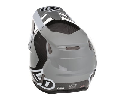 6D ATR-3 PURE GLOSS WHITE HELMET